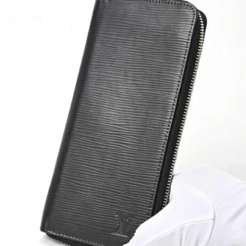 Louis Vuitton Vintage Pre-owned Leather wallets Black Heren