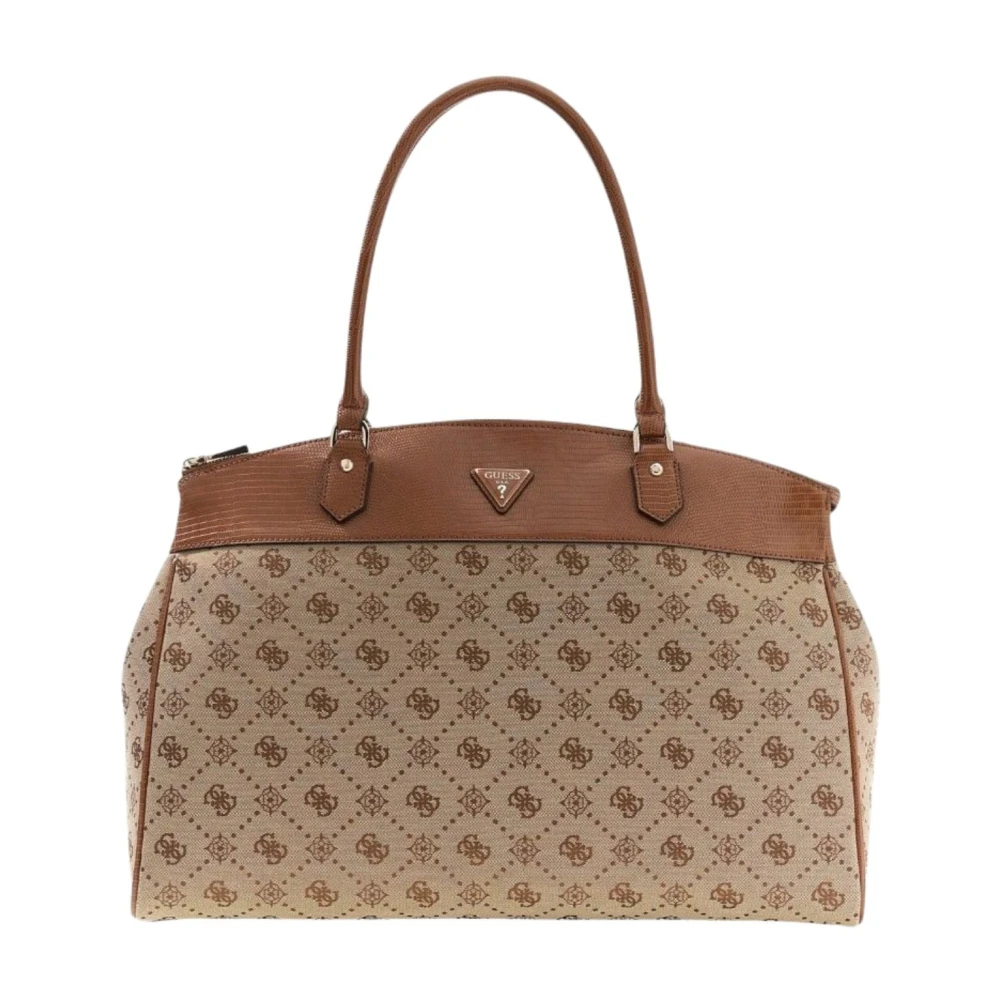 Guess Brown Melinda Logo Deluxe - Female - Handbags - One Size - Bags