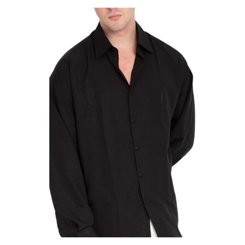 Costumein Oversized Shirt in Valentino Stijl Black Heren