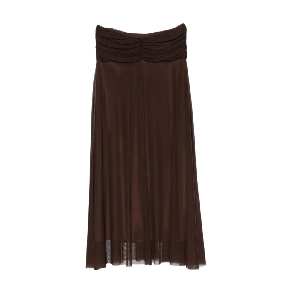 TWIN-SET - Abito marrone senza maniche - Donna - Taglia 44 - Immagine 3