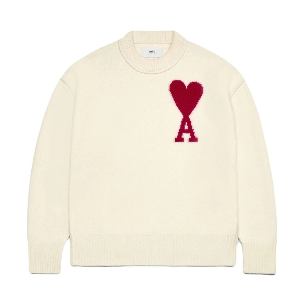 Knitwear > Round-neck Knitwear - - Ami Paris - Modalova