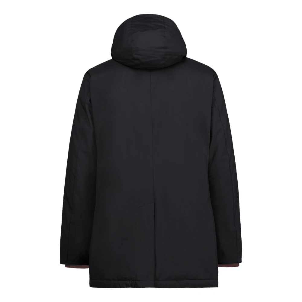 People of Shibuya Technische donsjas met afneembare capuchon Black Heren