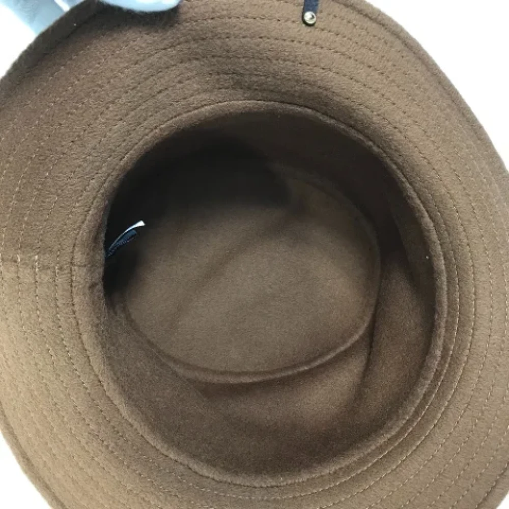 Louis Vuitton Vintage Pre-owned Wool hats Brown Dames