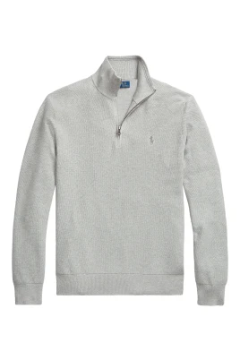 Lyxig Jersey Quarter-Zip Tröja