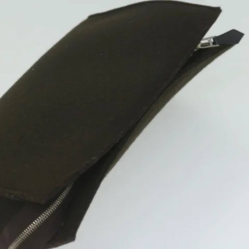 Hermès Vintage Pre-owned Wool pouches Brown Dames