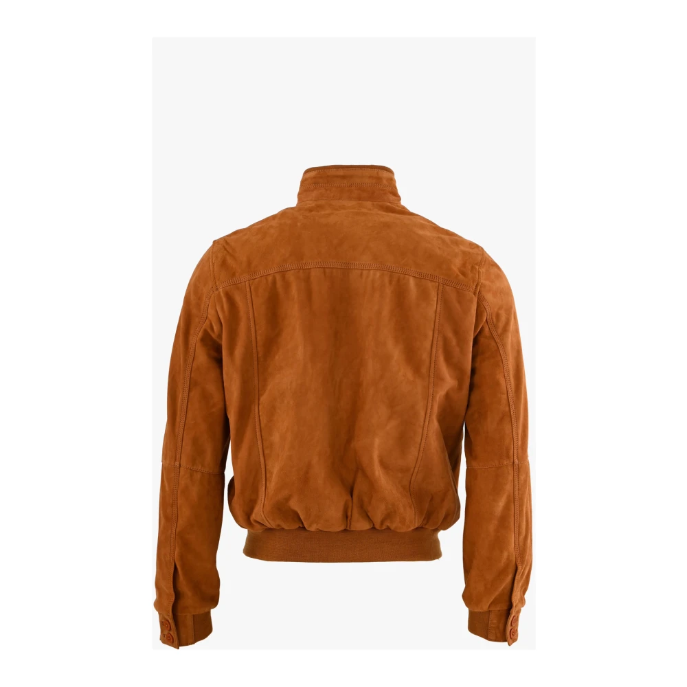 La Canadienne Velours Comfort Jas Cognac Brown Heren