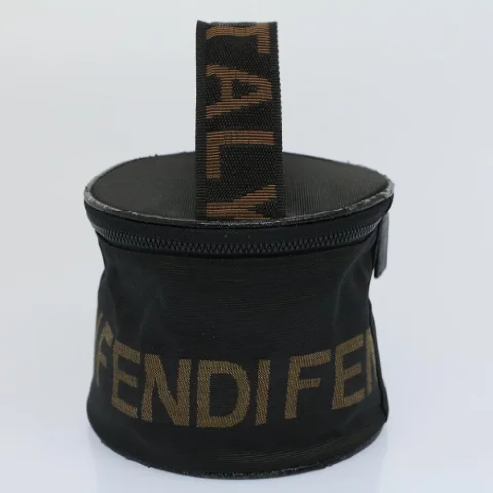 Fendi Vintage Pre-owned Canvas pouches Black Dames