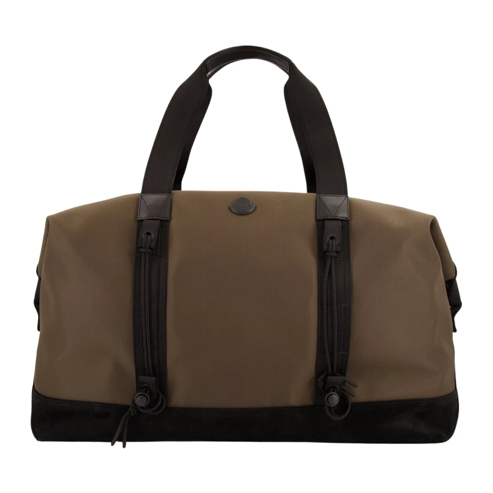Moncler Men's Brown Tech Duffle Travel Bag