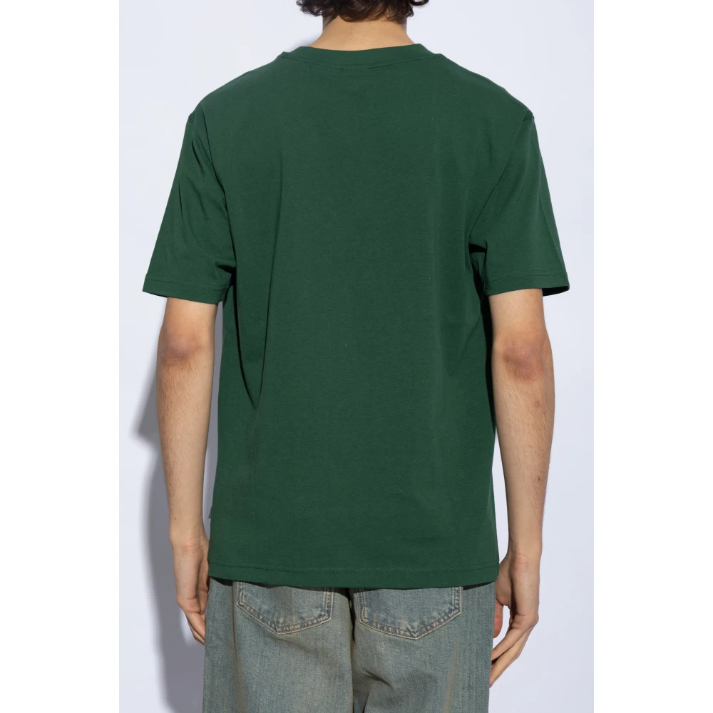New Balance Katoenen T-shirt Green Heren