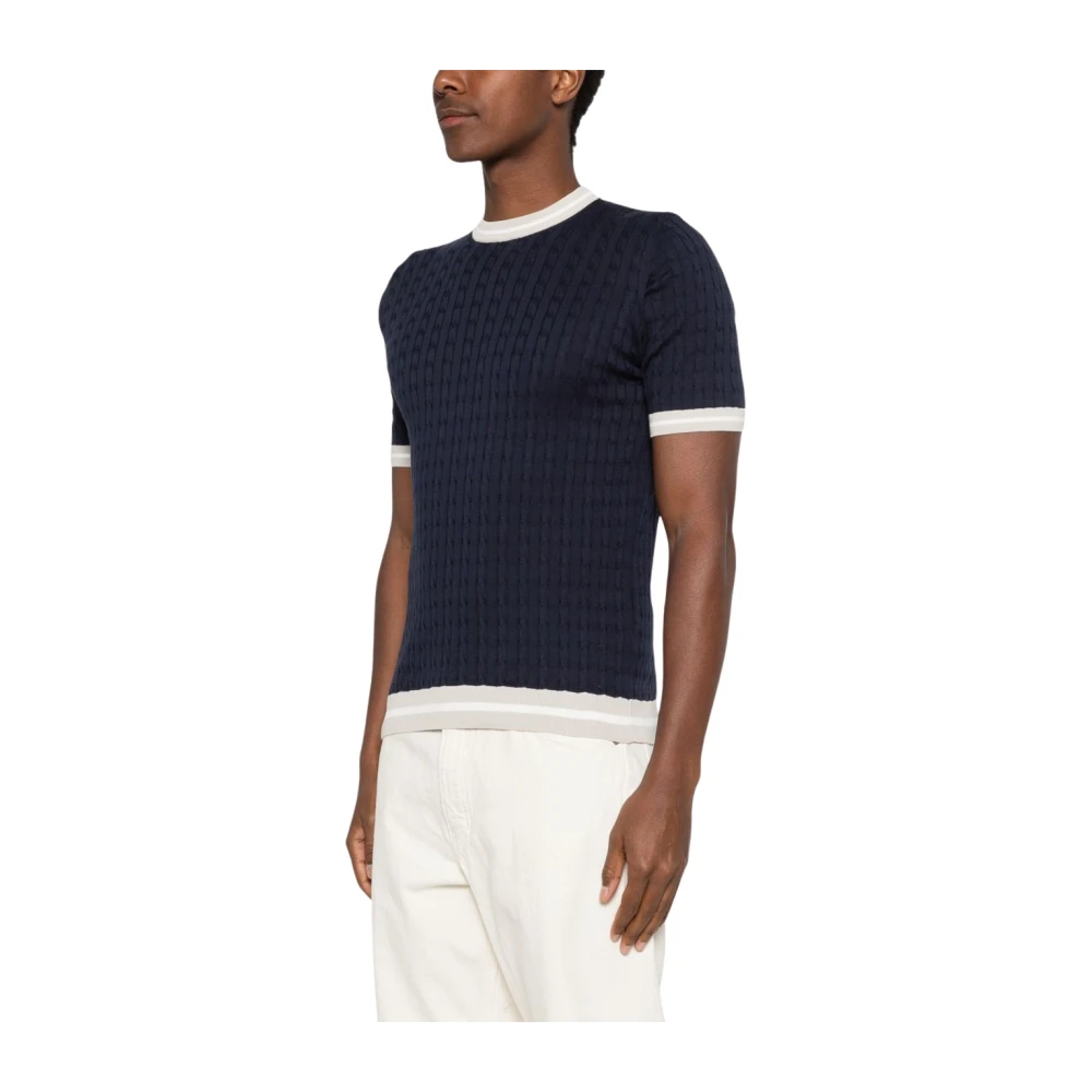 Eleventy Mannelijk Blauw Truien & Vesten Heren, L, Round-Neck Truien