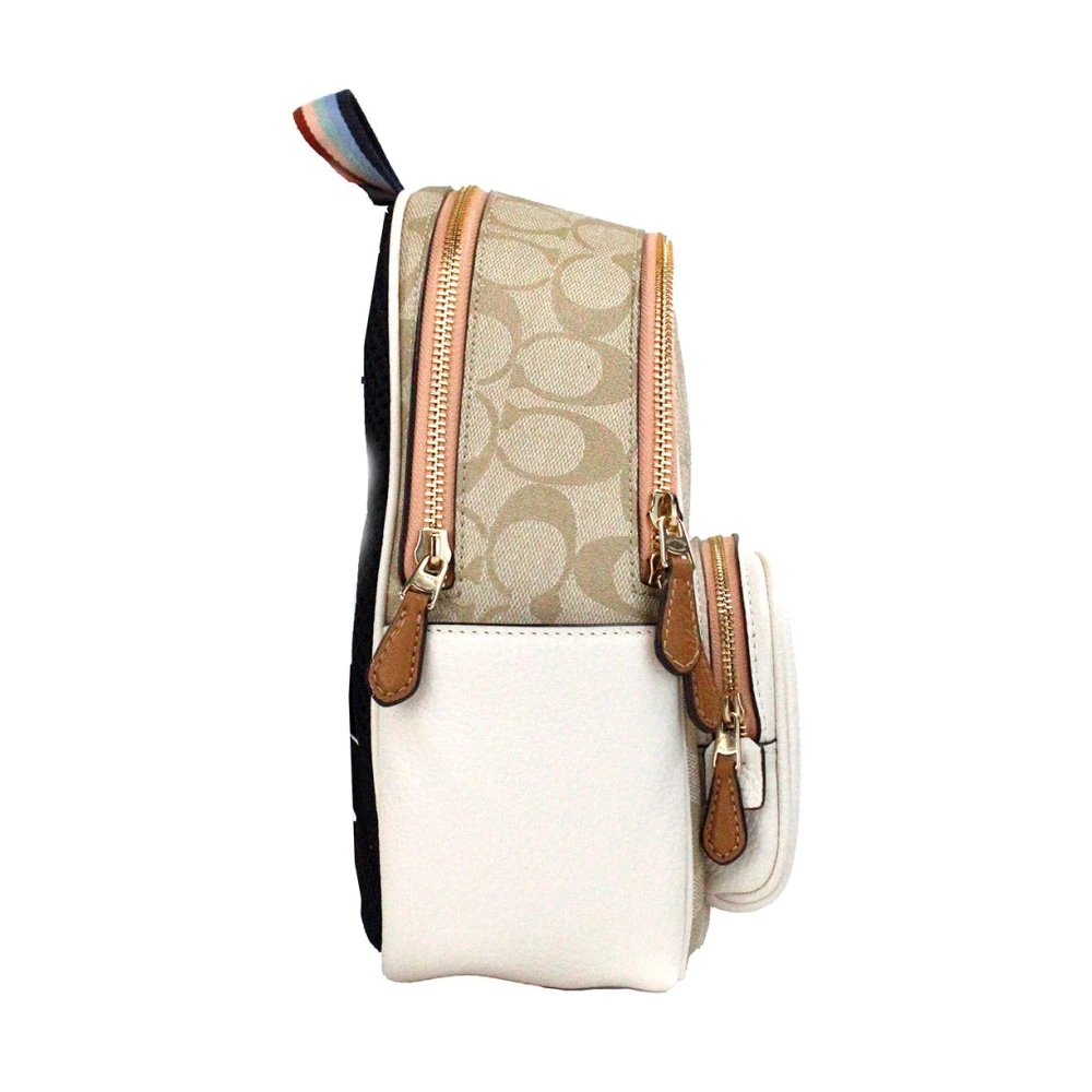 Coach Mini Court Vlinder Rugzak Krijt Taffy Multicolor Dames