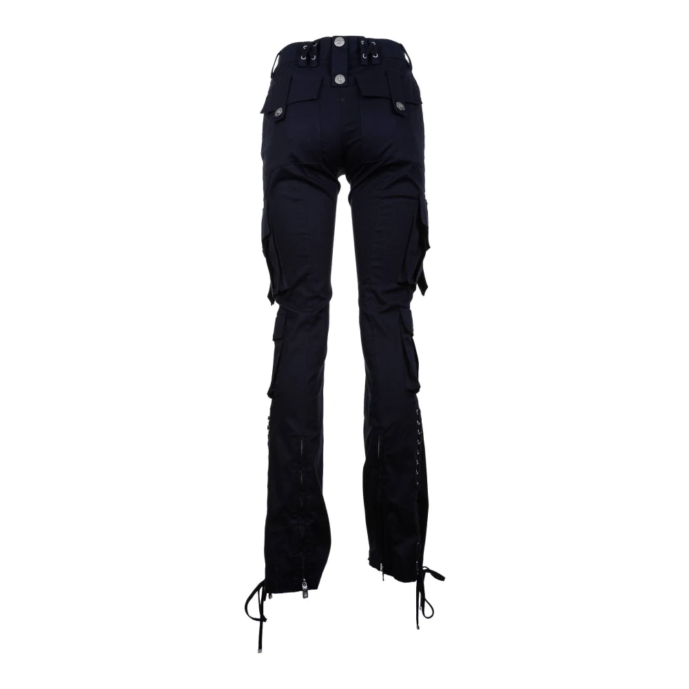 Dolce & Gabbana Cargo Side Cords Broek voor Vrouwen Black Dames