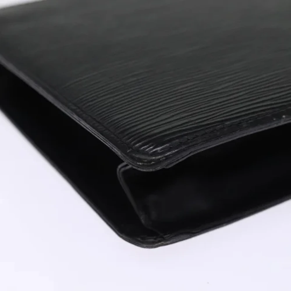 Louis Vuitton Vintage Pre-owned Leather clutches Black Dames