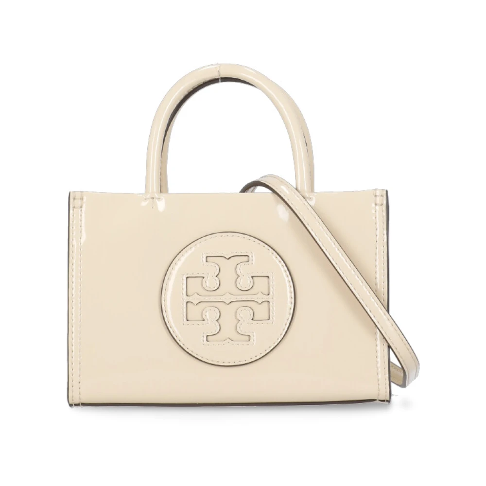 TORY BURCH Synthetisch leren damestas met handvatten Beige Dames