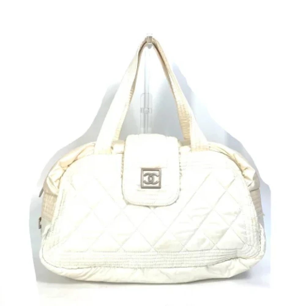 Chanel Vintage Pre-owned Fabric chanel-bags White Dames