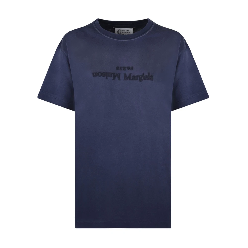 Maison Margiela Blauw T-shirt met unieke stijl Blue Heren
