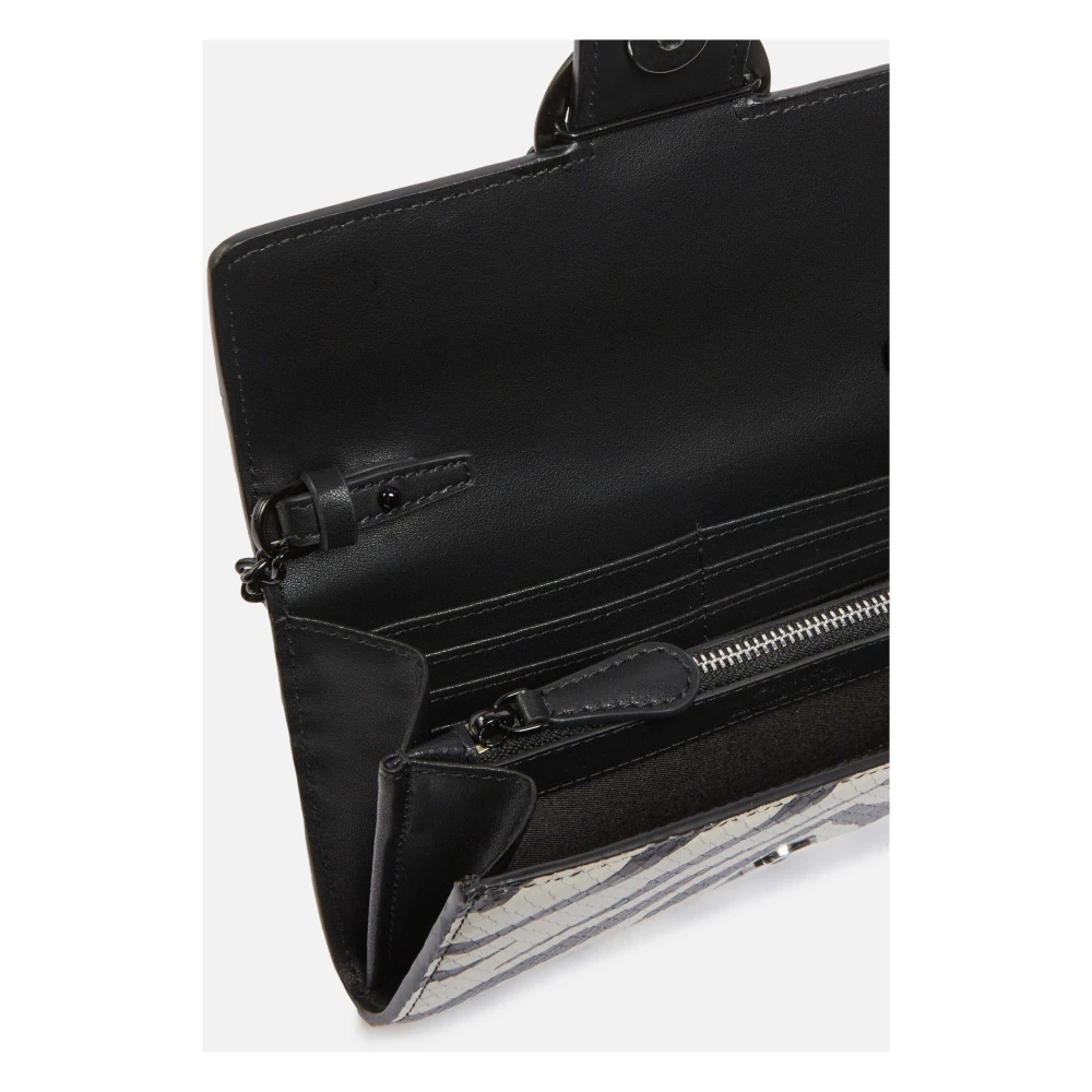 pinko Zebra Print Leren Love Bag Portemonnee Black Dames