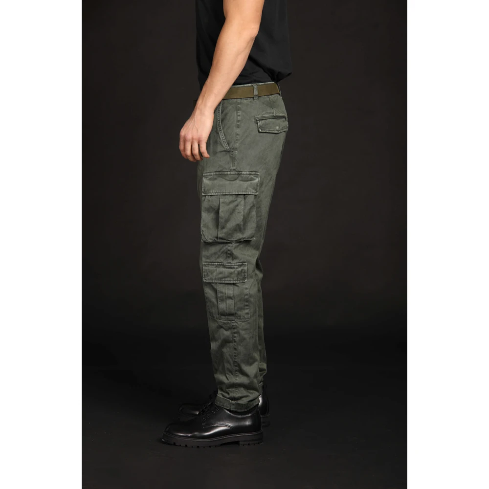 Mason's Cargo broek met micro patroon Limited Edition Green Heren