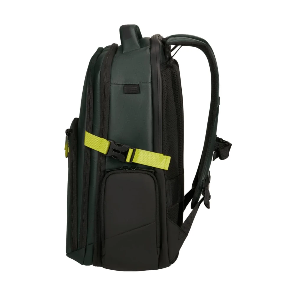 Samsonite Stedelijk Ontwerp Laptop Rugzak met Reflecterende Details Green Unisex