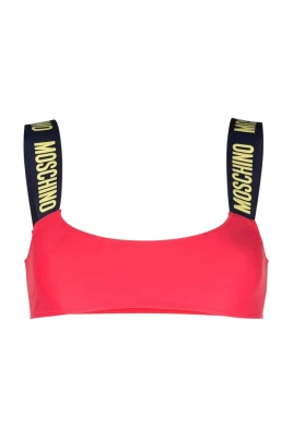 Logo Print Bikini Top