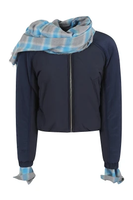 Maxi-scarf Puffer Jacket