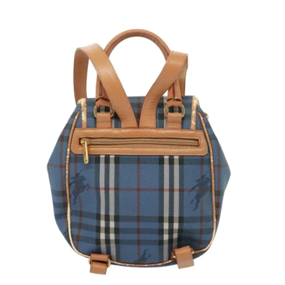 Burberry Vintage Pre-owned Leather shoulder-bags Blue Dames