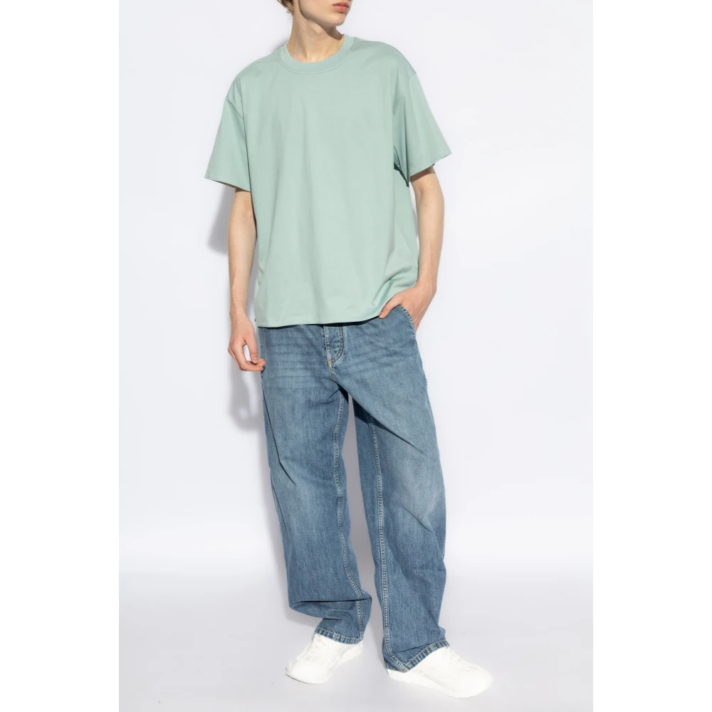 Bottega Veneta Katoenen t-shirt Blue Heren
