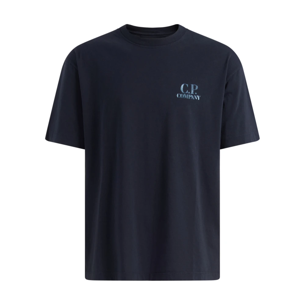 C.p. Company , T-Shirts, Male, Blue, S, 30/1 Jesrey Comfort