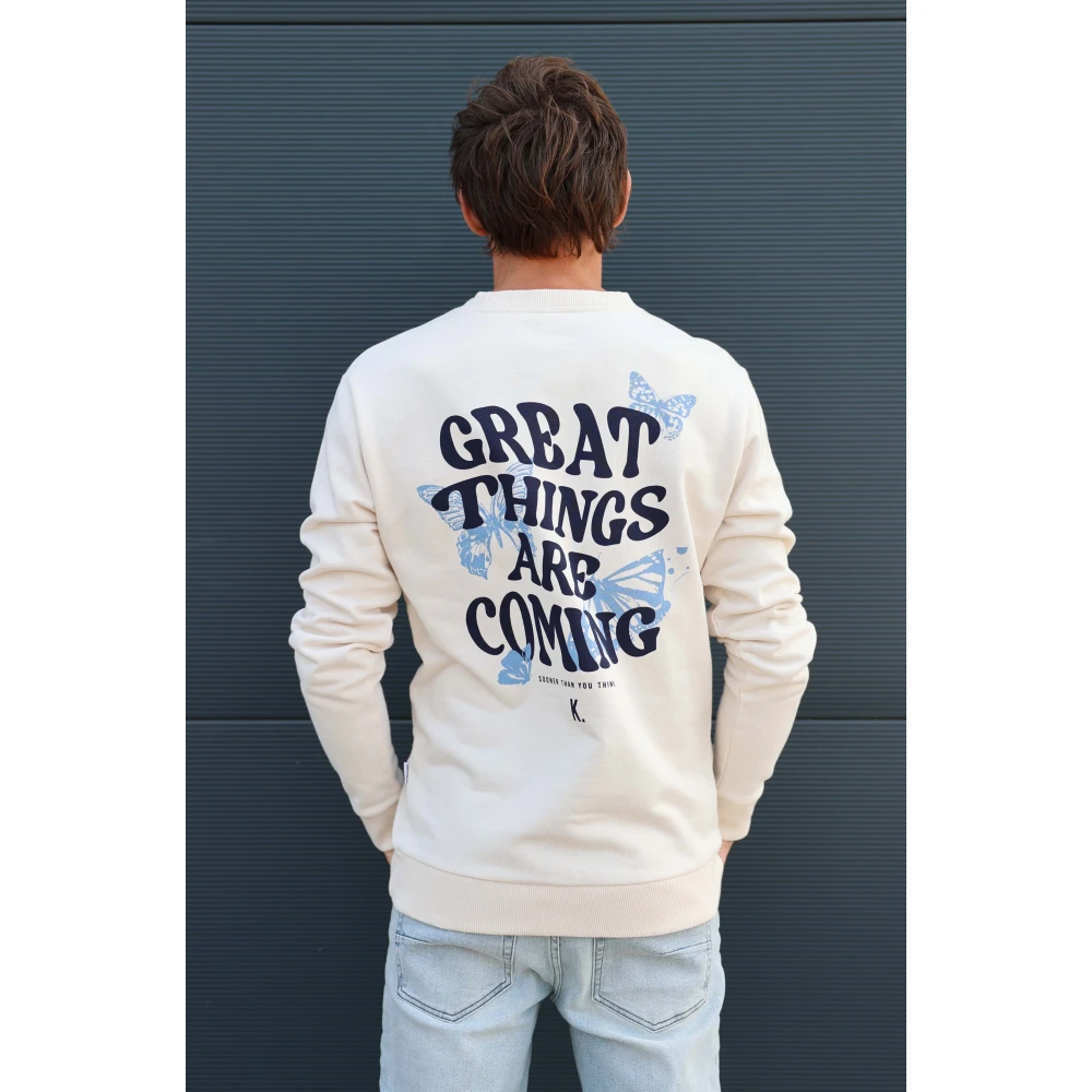 Kultivate Great Things Sweatshirt Beige Heren