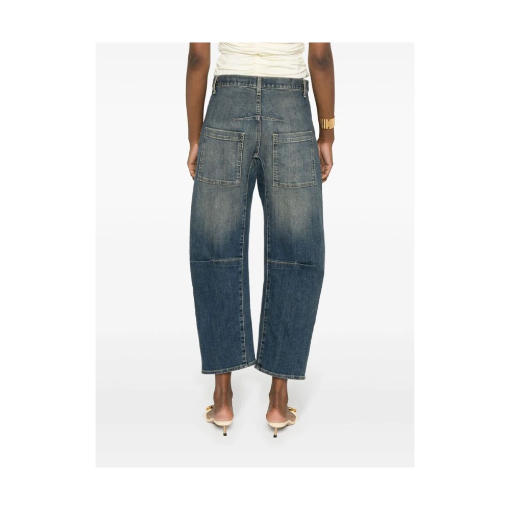 Nili Lotan Cerulean Blue Gewassen Denim Jeans Blue Dames