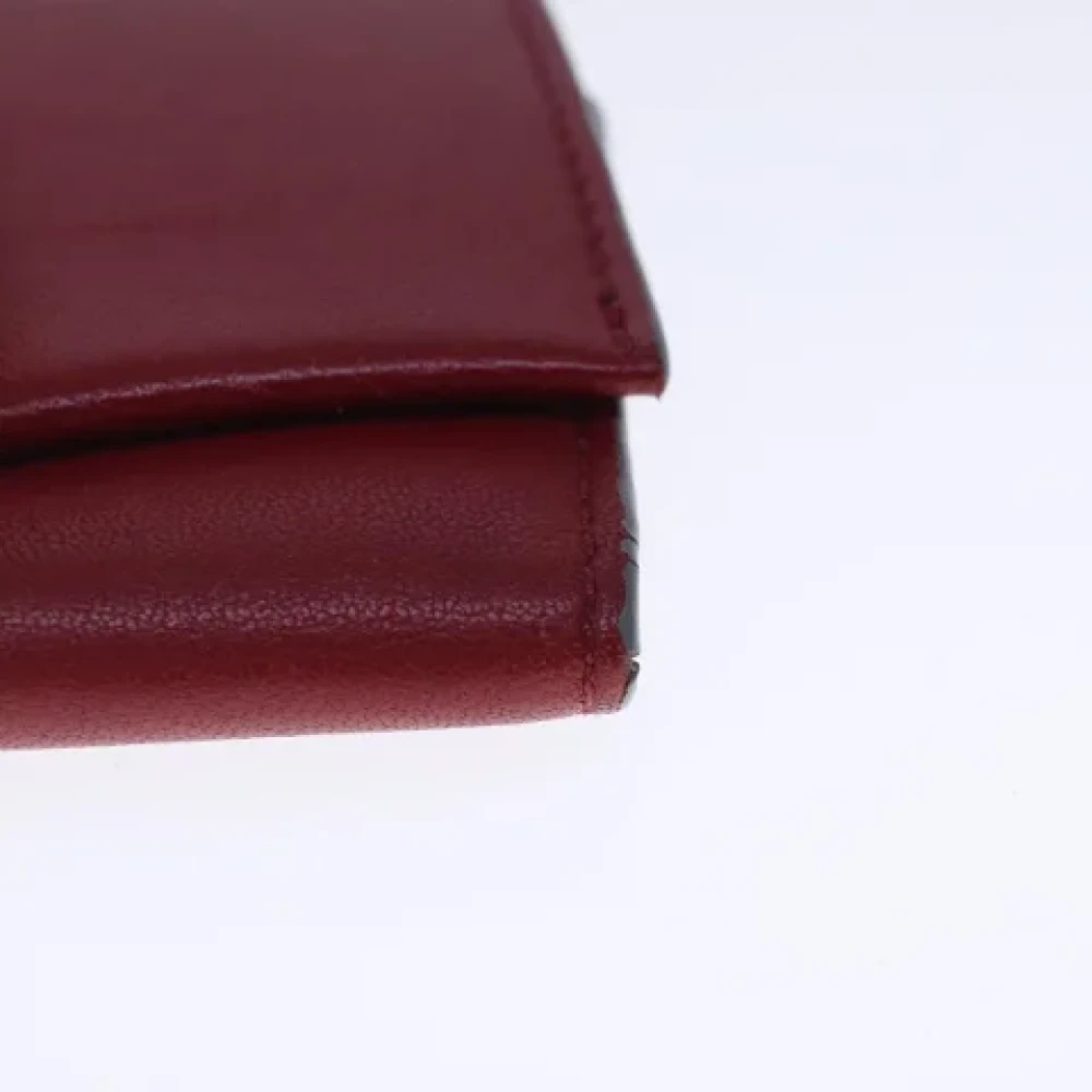 Chloé Pre-owned Leather wallets Red Dames