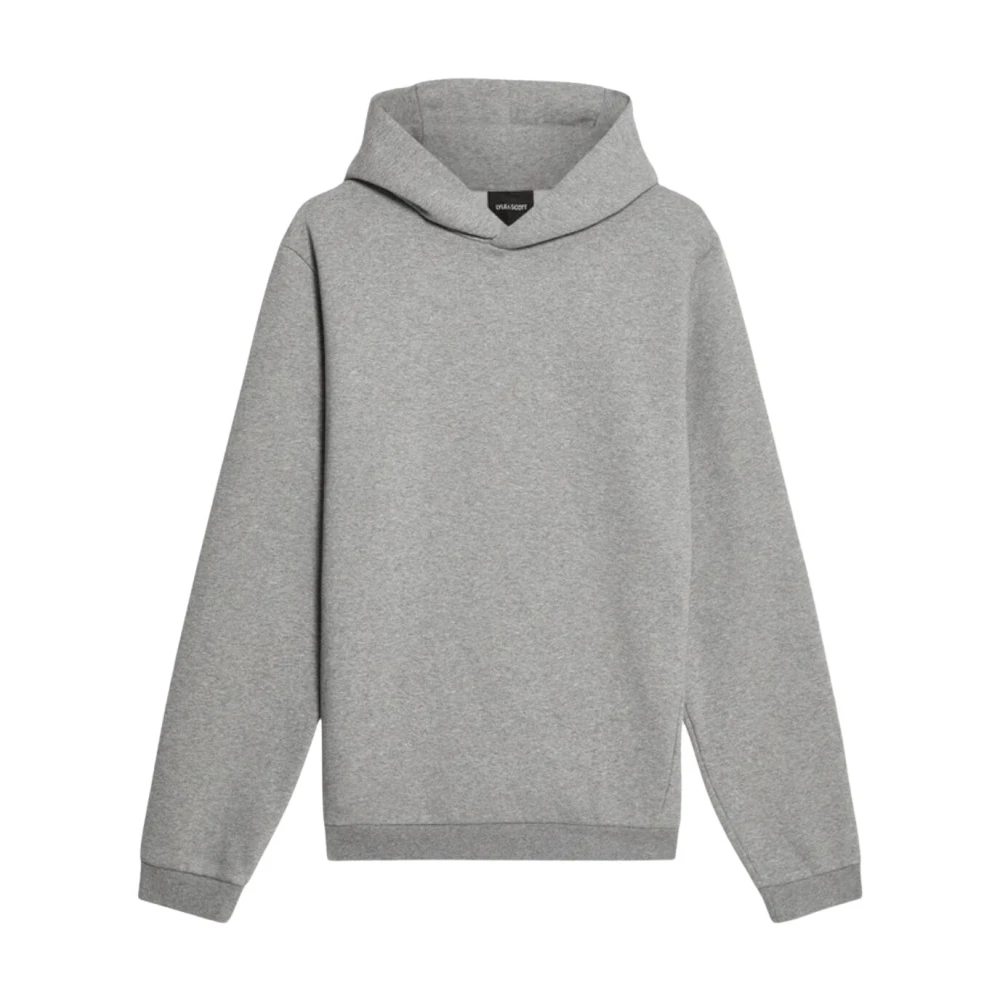 Lyle & Scott - Logo Brushback Pullover Hoodie - Sweatshirts & Hoodies - Herren - Grau - Xl - Bild 4