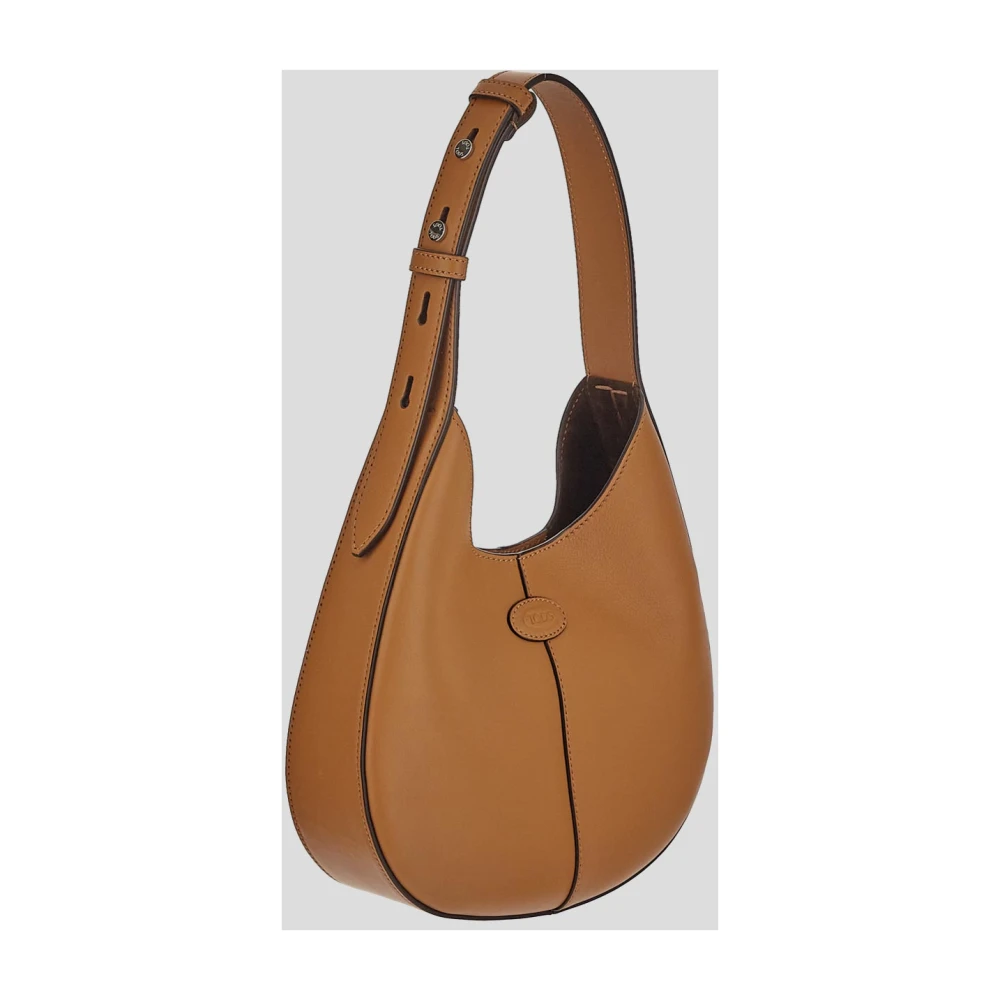 TOD'S Leren Hobo Tas Brown Dames
