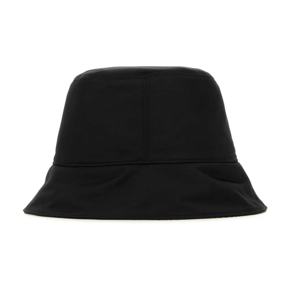 Off White Zwarte polyester bucket hoed Black Heren