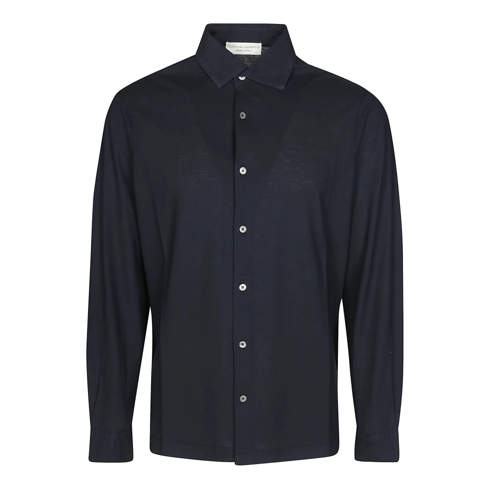 Filippo De Laurentiis Casual Shirts Blue Heren