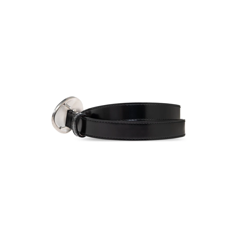 Bally Leren Riem Black Heren