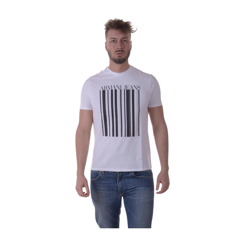 Armani Jeans Men's White T-Shirt Sweatshirt - T-Shirts - L - Tops