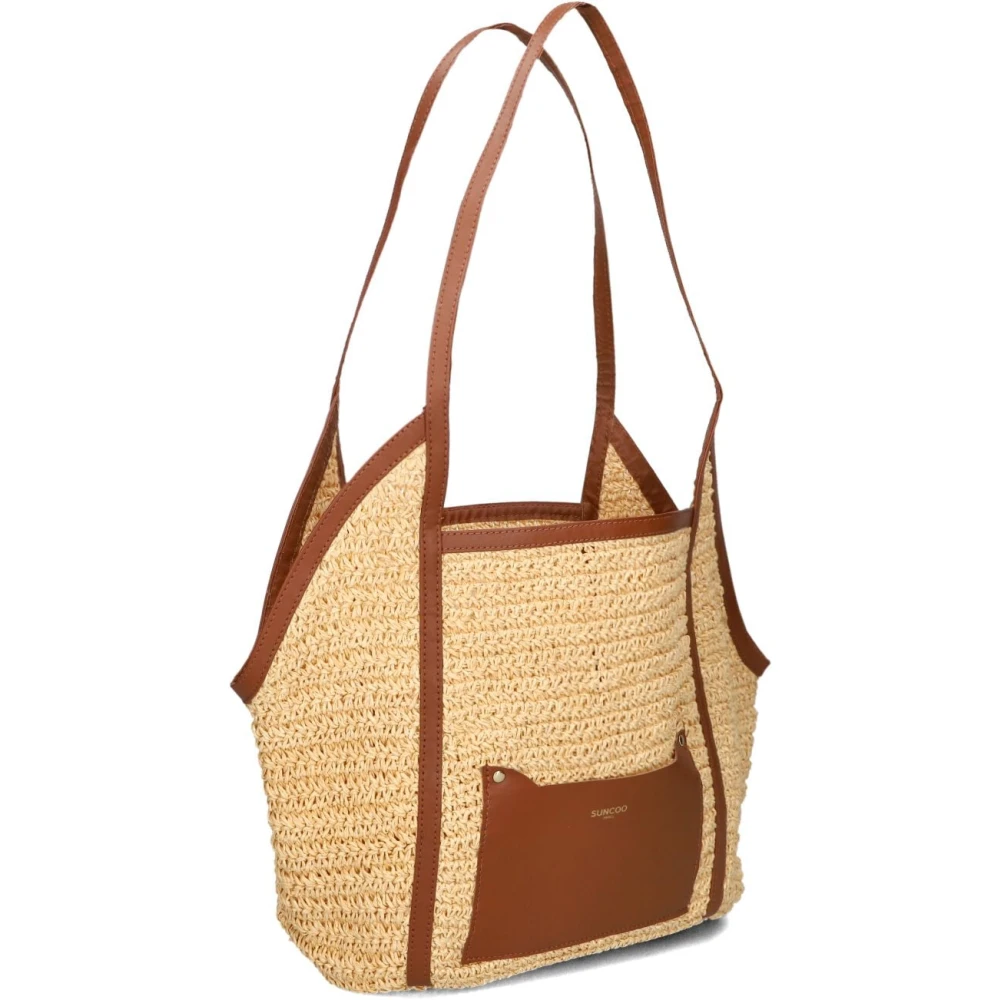 Suncoo Stijlvolle Amesi Handtas Beige Dames