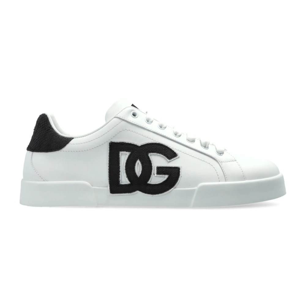Dolce & Gabbana Men's White Sneakers, 9 Uk, Low-Top Trainers