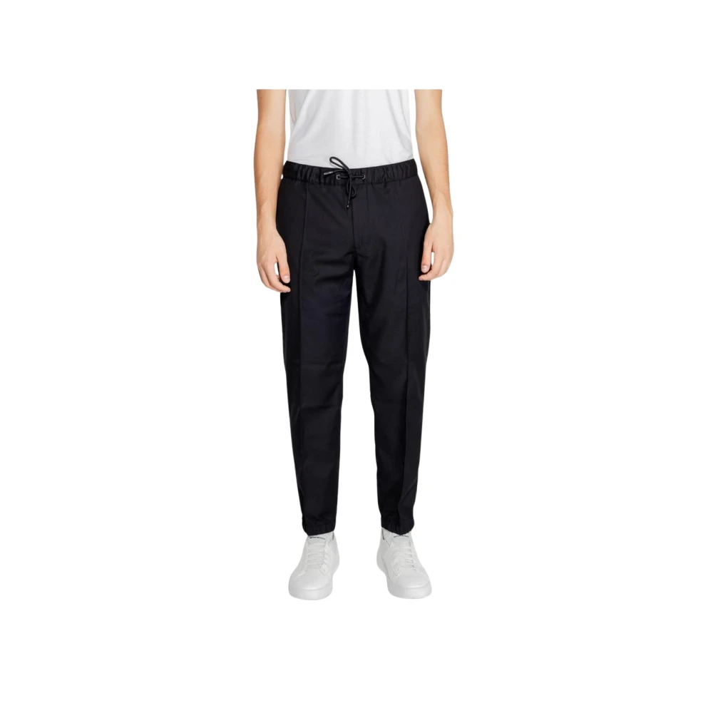 Armani Exchange Uomo Nero Pantaloni Neri Con Coulisse Per