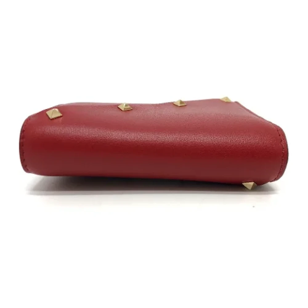 Valentino Vintage Pre-owned Leather wallets Red Dames