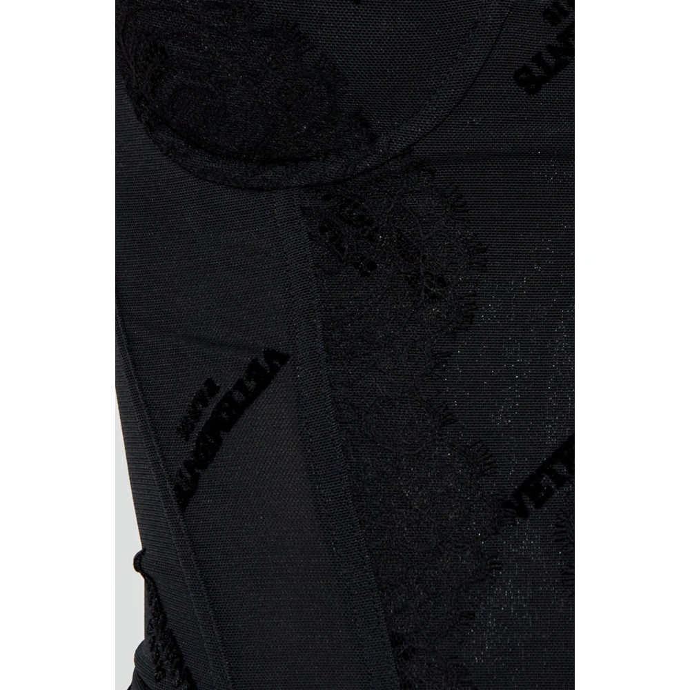 Vetements Corset met logo Black Dames