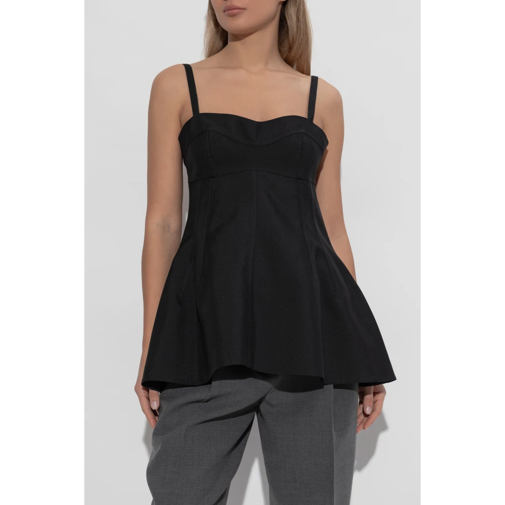 Jil Sander Jurk met bandjes Black Dames