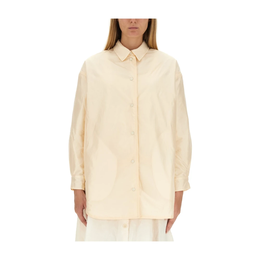 Aspesi Oversize Basquiat Shirt in Polyamide Beige Dames