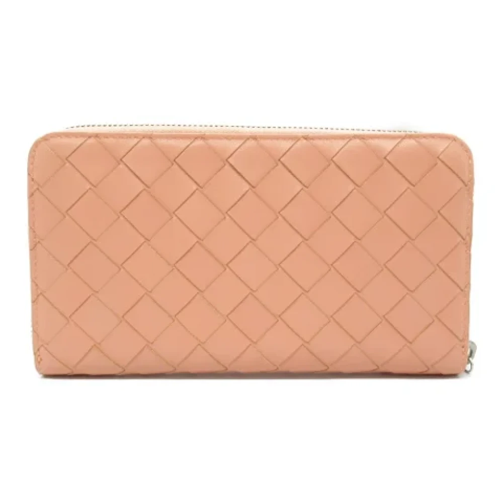 Bottega Veneta Vintage Pre-owned Leather wallets Pink Dames