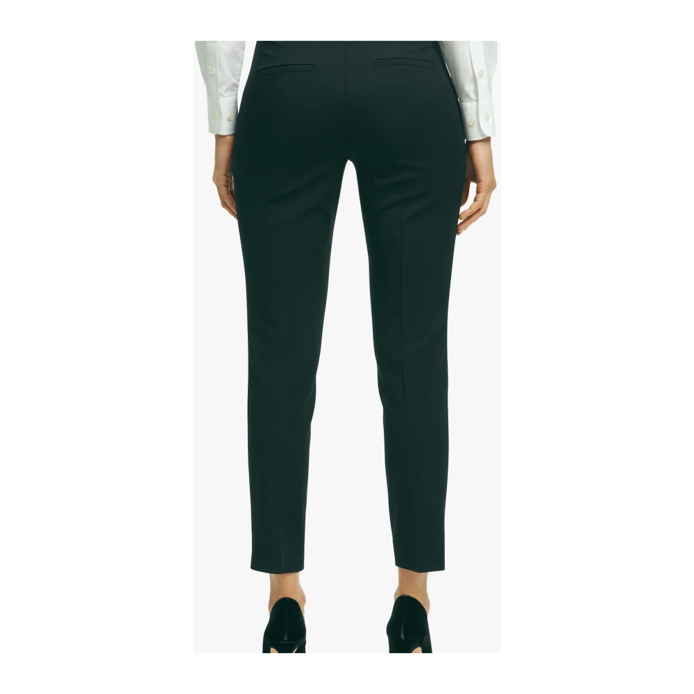 Brooks Brothers Zwarte Stretch Wolmix Smokingbroek Black Dames