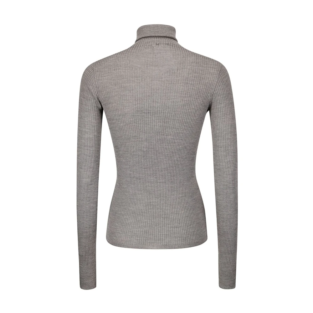 SPORTMAX Grijze Wollen Sweatshirt Verhoog Garderobe Gray Dames