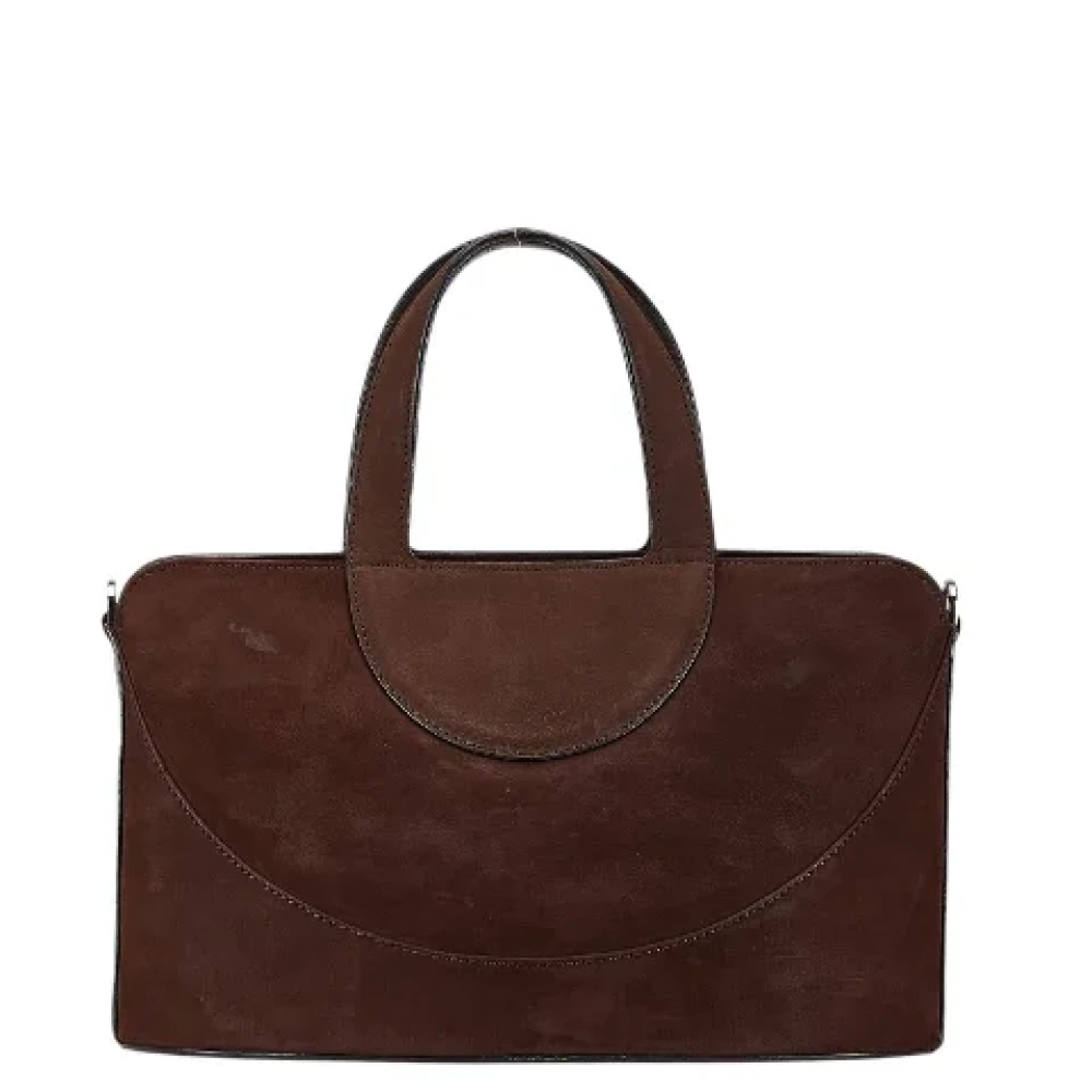 Bvlgari Vintage Pre-owned Leather handbags Brown Dames