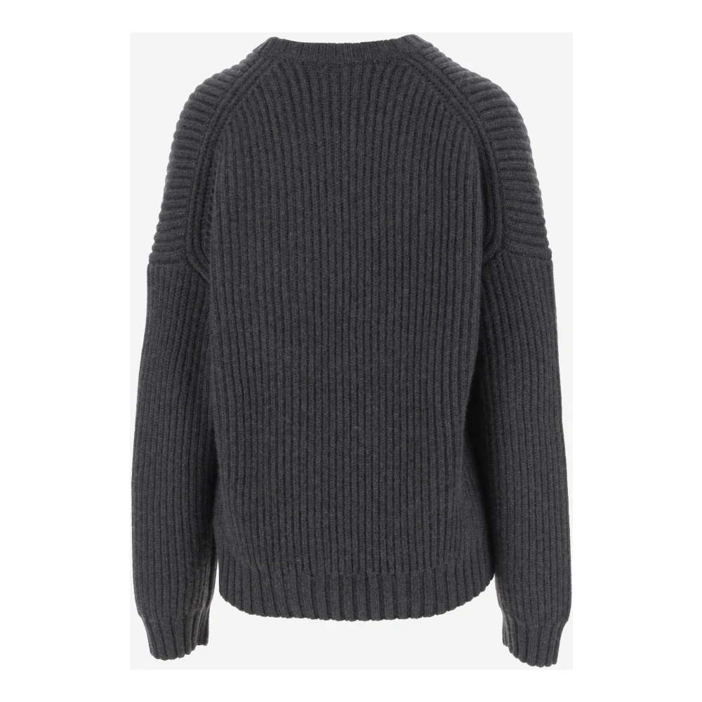 Khaite Stretch Cashmere Crew Neck Sweater Black Dames