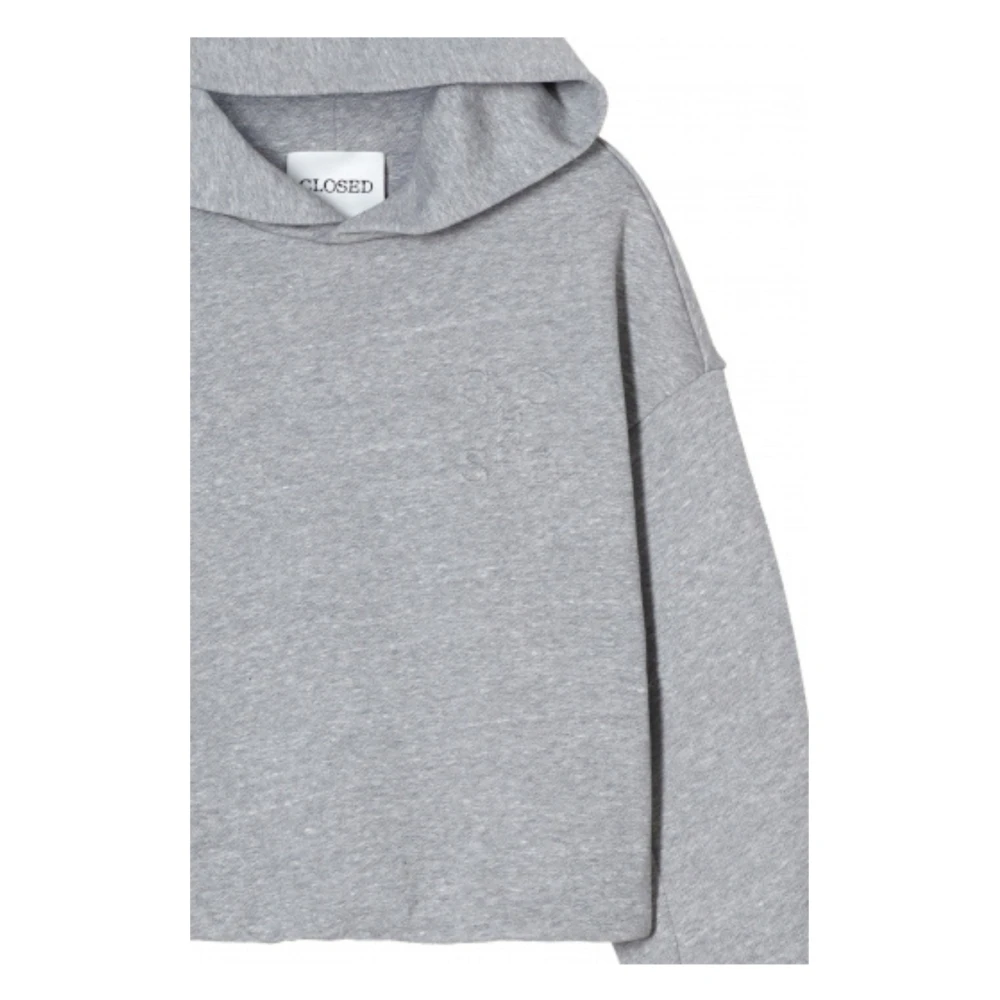 closed Gevouwen Zoom Hoodie in Lichtgrijs Gray Dames